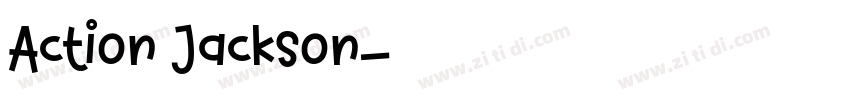 Action Jackson字体转换